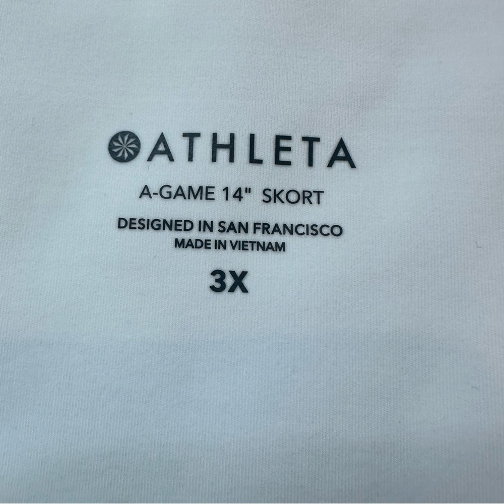 Athleta A-Game 14" White Skort Size 3X - Picture 15 of 16
